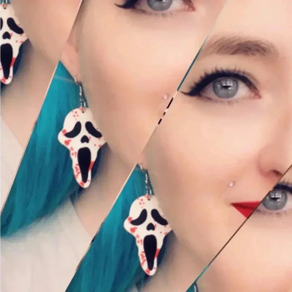 Scream earrings - Picture 2 of 3